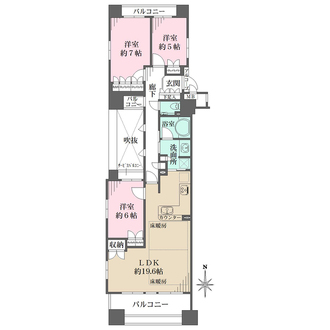 ルネ京都烏丸五条の間取図