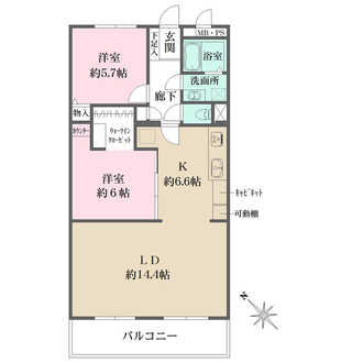 宇治大久保コープの間取図