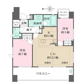 ファインフラッツ京都室町の間取図