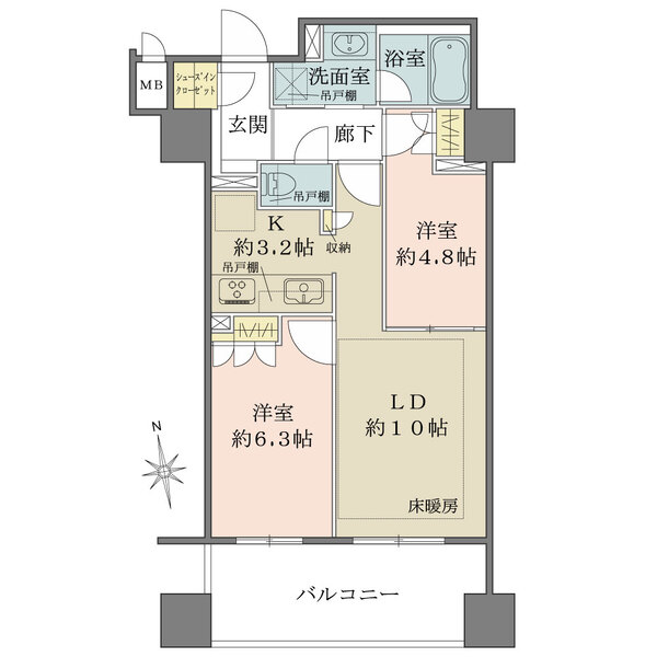 ローレルタワー心斎橋の間取図
