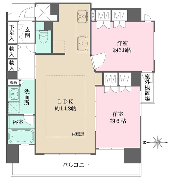 グラン・シティオ心斎橋EASTの間取図