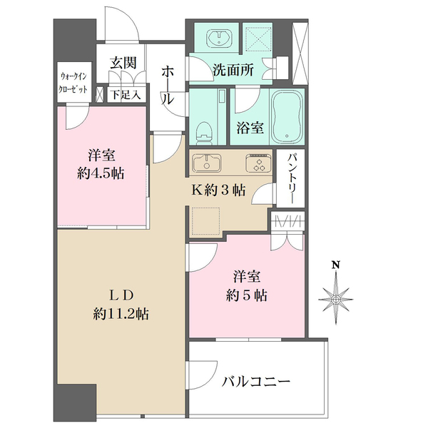クラッシィタワー淀屋橋の間取図