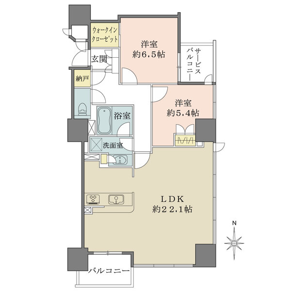 シティタワー天王寺真田山の間取図