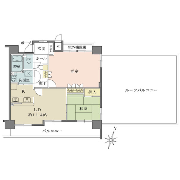 ソワール新檜尾台四号棟の間取図