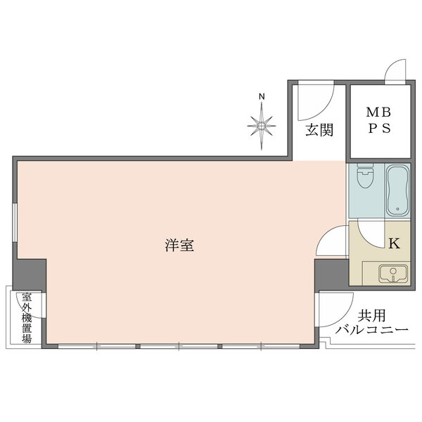 ダイアパレス大手前の間取図