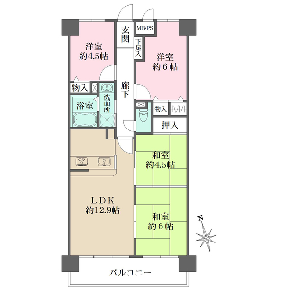 ファミール堺東の間取図