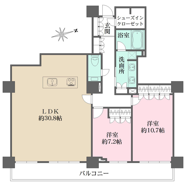 ルネッサなんばタワーの間取図