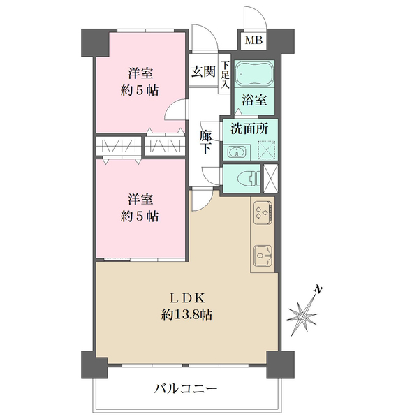 藤和シティコープ市岡の間取図