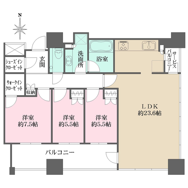 クラッシィタワー淀屋橋の間取図
