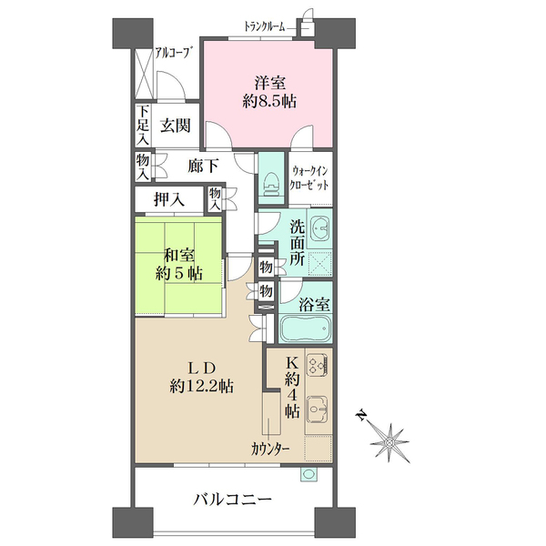 シーサイドレジデンスコスモスクエア駅前の間取図