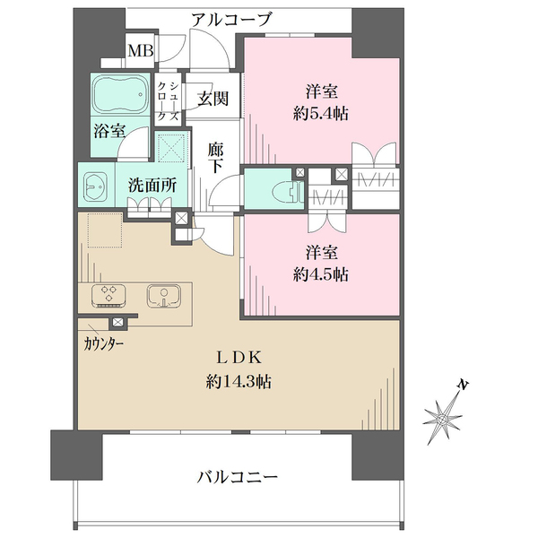 ザ・レジデンス寺田町駅前の間取図