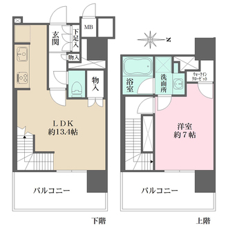 プレミスト南船場の間取図