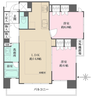 グラン・シティオ心斎橋EASTの間取図