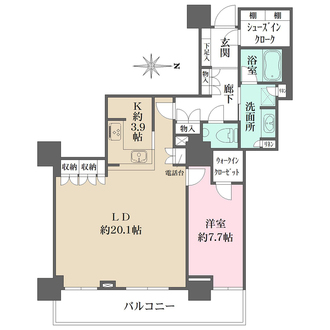 ルネッサなんばタワーの間取図
