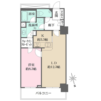ルネッサなんばタワーの間取図