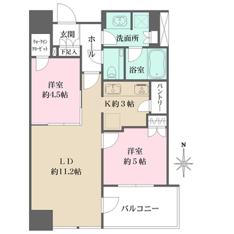 クラッシィタワー淀屋橋の間取図
