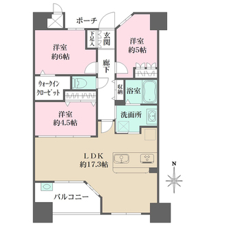 リーデンススクエア松屋町の間取図