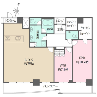大阪ひびきの街　ザ・サンクタスタワーの間取図