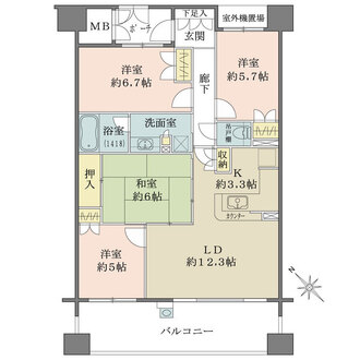 堺駅前アーバンコンフォートの間取図
