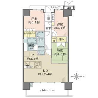 BELISTA鳳北町の間取図