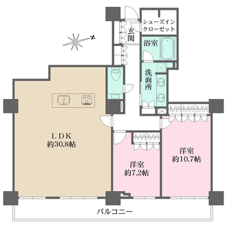 ルネッサなんばタワーの間取図