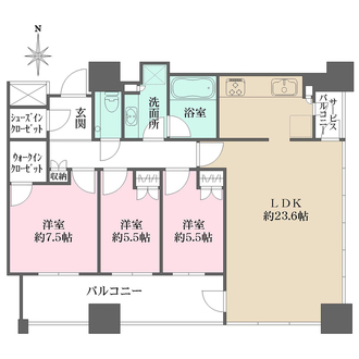 クラッシィタワー淀屋橋の間取図