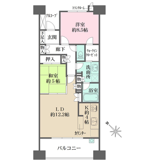 シーサイドレジデンスコスモスクエア駅前の間取図