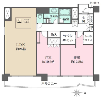 大阪ひびきの街ザ・サンクタスタワーの間取図