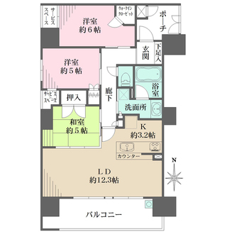 BELISTA平野西脇の間取図