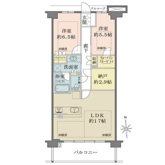 プレサンスロジェ大津瀬田レイクフロントの間取図