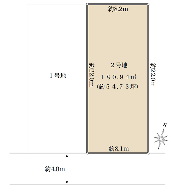 2号地の間取図