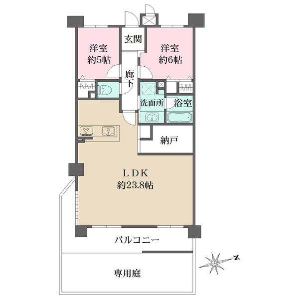 ビューネ西宮五段坂の間取図