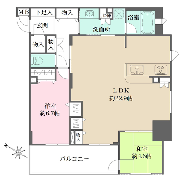 ラ・クラシカ宝塚武庫山の間取図