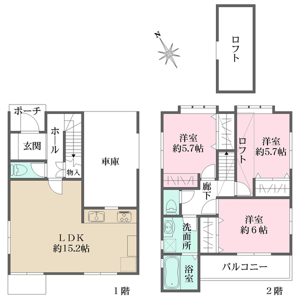 5号地の間取図