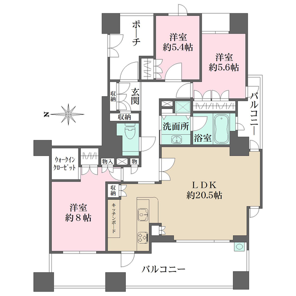 西宮マリナパークシティ・港のまちハーバーヴィラの間取図