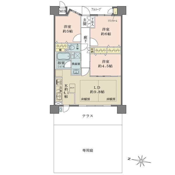 アルス西宮北口の間取図