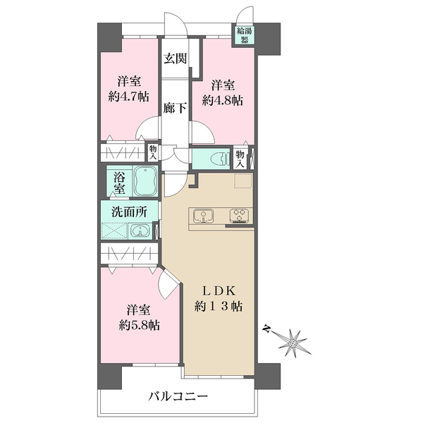 サンヴェール尼崎パルシティの間取図