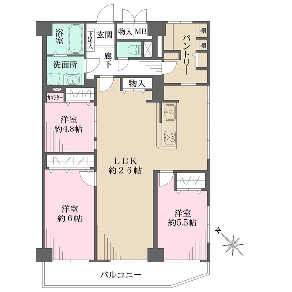 メルヘン宝塚の間取図