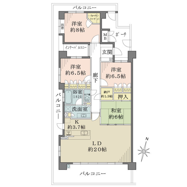 ウッディタウン新三田セントパークの間取図