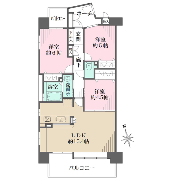 エステムコート西宮今津の間取図