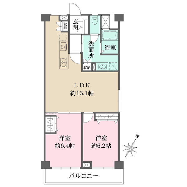 甲子園住宅の間取図