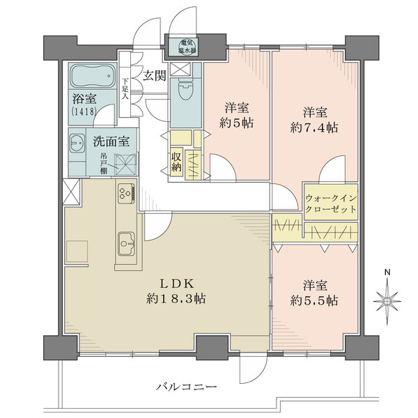 ラピタス31西宮の間取図