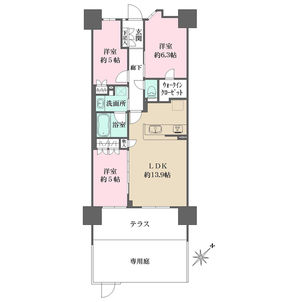 ルネ西宮仁川の間取図