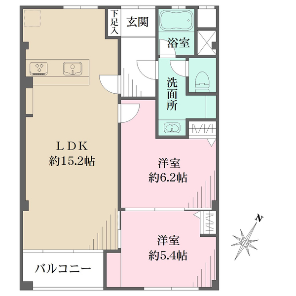 甲子園第8コーポラスの間取図