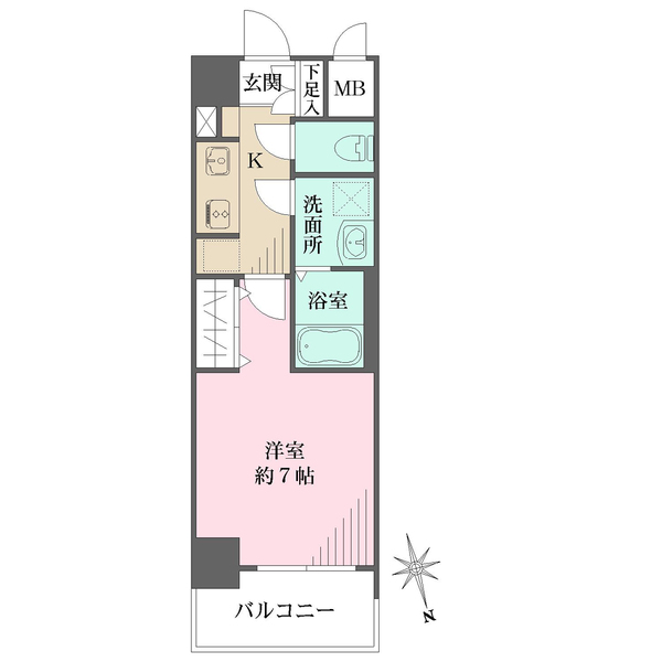 レジュールアッシュ西宮アーバンテラスの間取図