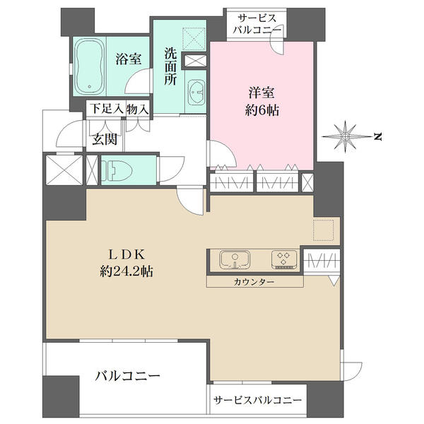 ワコーレ西宮AXEの間取図