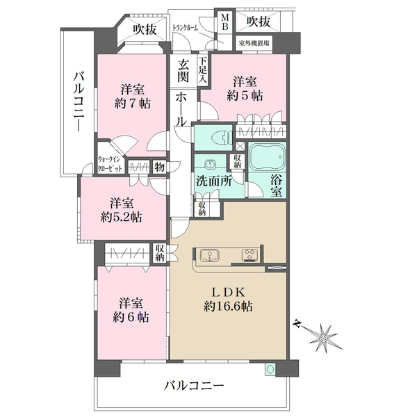 藤和宝塚ホームズヴィオレの間取図