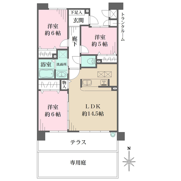 ディアステージ西宮ブライタスの間取図