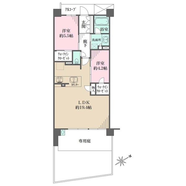 シエリア甲子園一番町の間取図