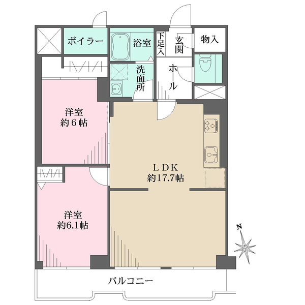 シャトー西宮の間取図